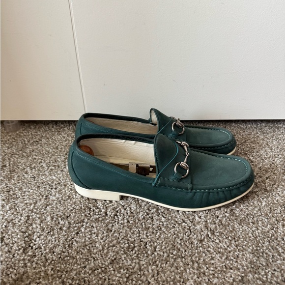 Authentic Gucci Mens Suede Horsebit Loafer Moccasin, 337060 BHO00 Gucci size 7.5 - Picture 3 of 9